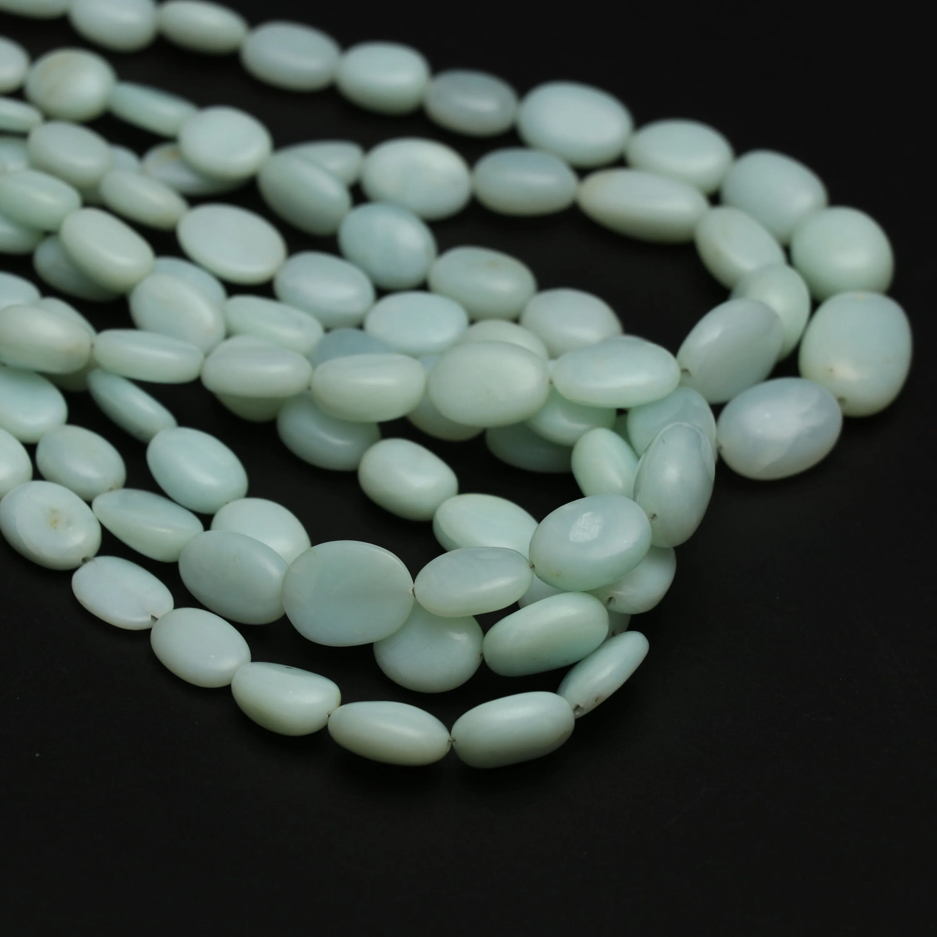 Peruvian Opal Smooth Tumble Beads, 6x8 mm to 12.5x16.5 mm, Plain Opal Tumble, Peruvian Opal Beads, 18 Inch Full Strand, Price Per Strand