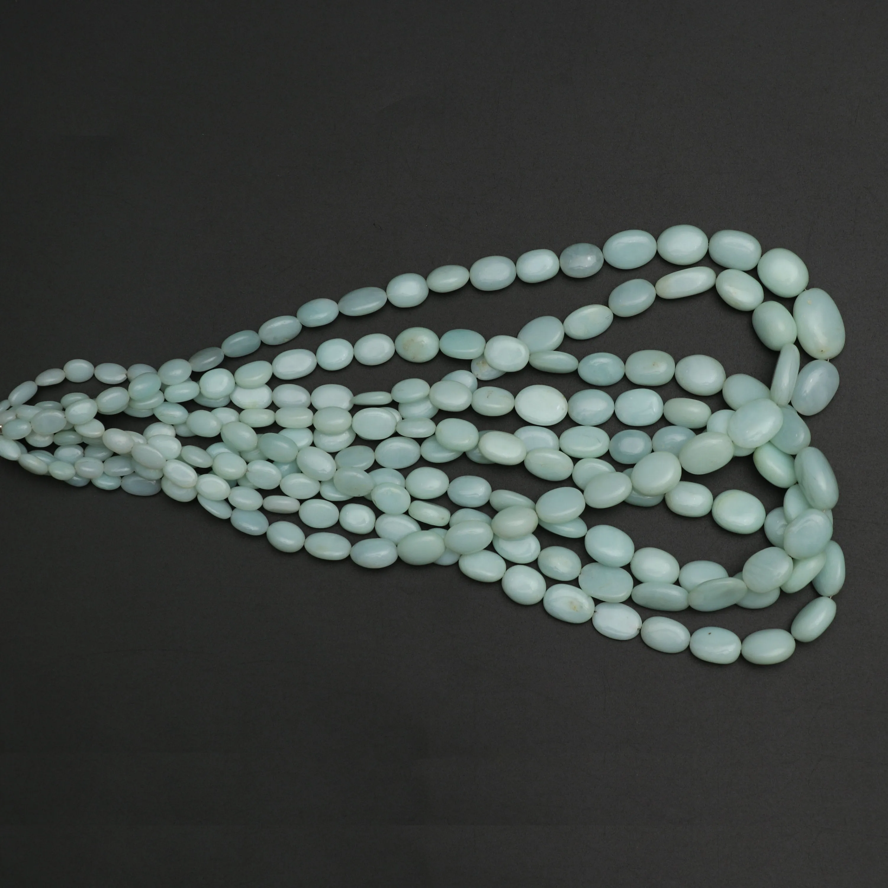 Peruvian Opal Smooth Tumble Beads, 6x8 mm to 12.5x16.5 mm, Plain Opal Tumble, Peruvian Opal Beads, 18 Inch Full Strand, Price Per Strand