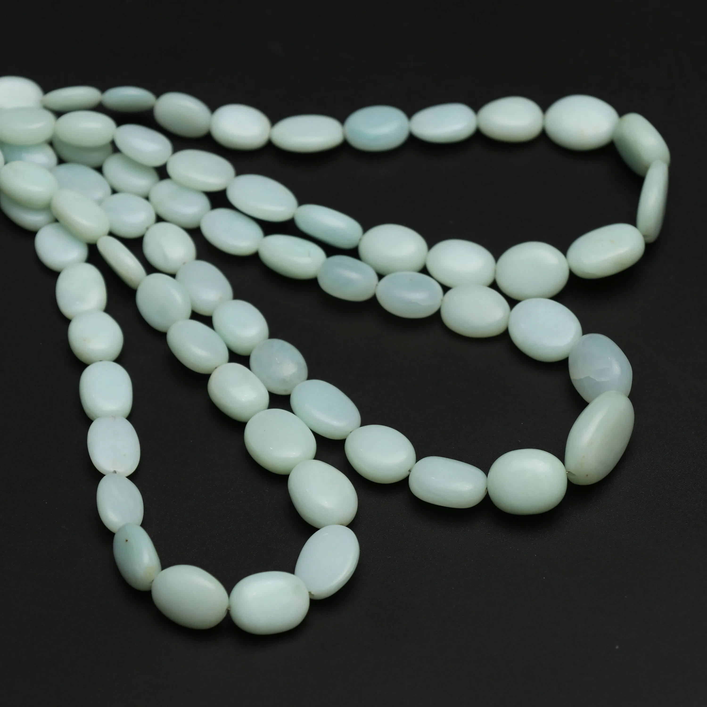 Peruvian Opal Smooth Tumble Beads, 6x8 mm to 12.5x16.5 mm, Plain Opal Tumble, Peruvian Opal Beads, 18 Inch Full Strand, Price Per Strand