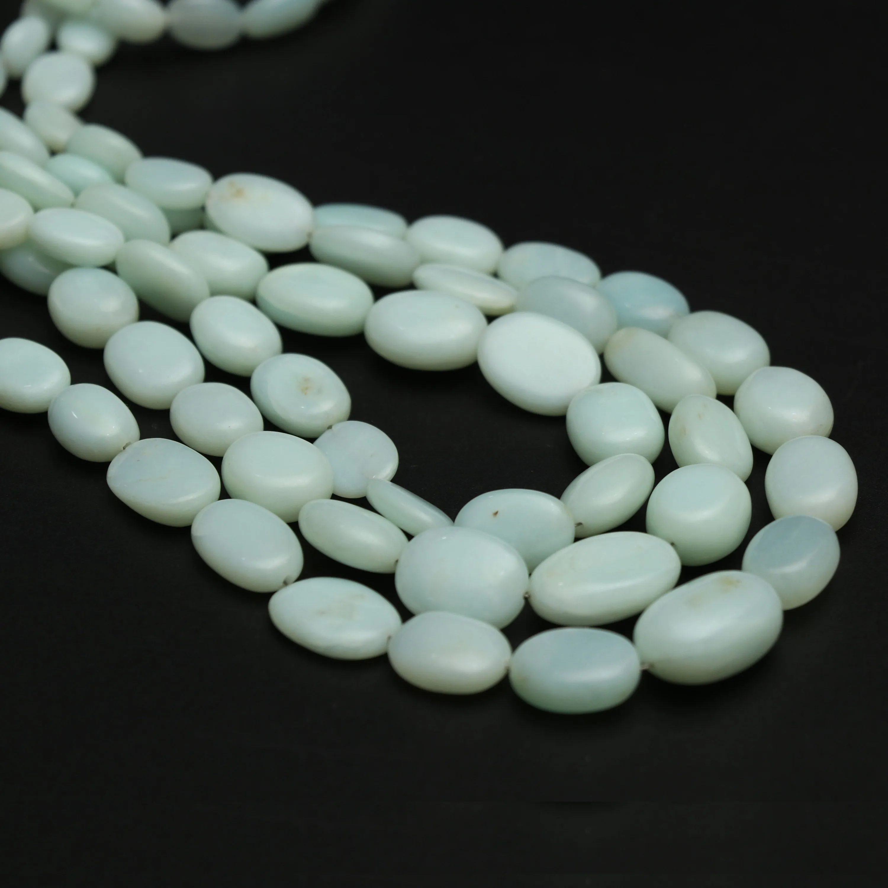 Peruvian Opal Smooth Tumble Beads, 6x8 mm to 12.5x16.5 mm, Plain Opal Tumble, Peruvian Opal Beads, 18 Inch Full Strand, Price Per Strand