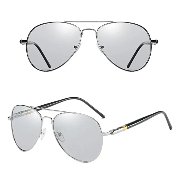 Photochromic Aviator Sunglasses for Men - Stylish  Classy Design