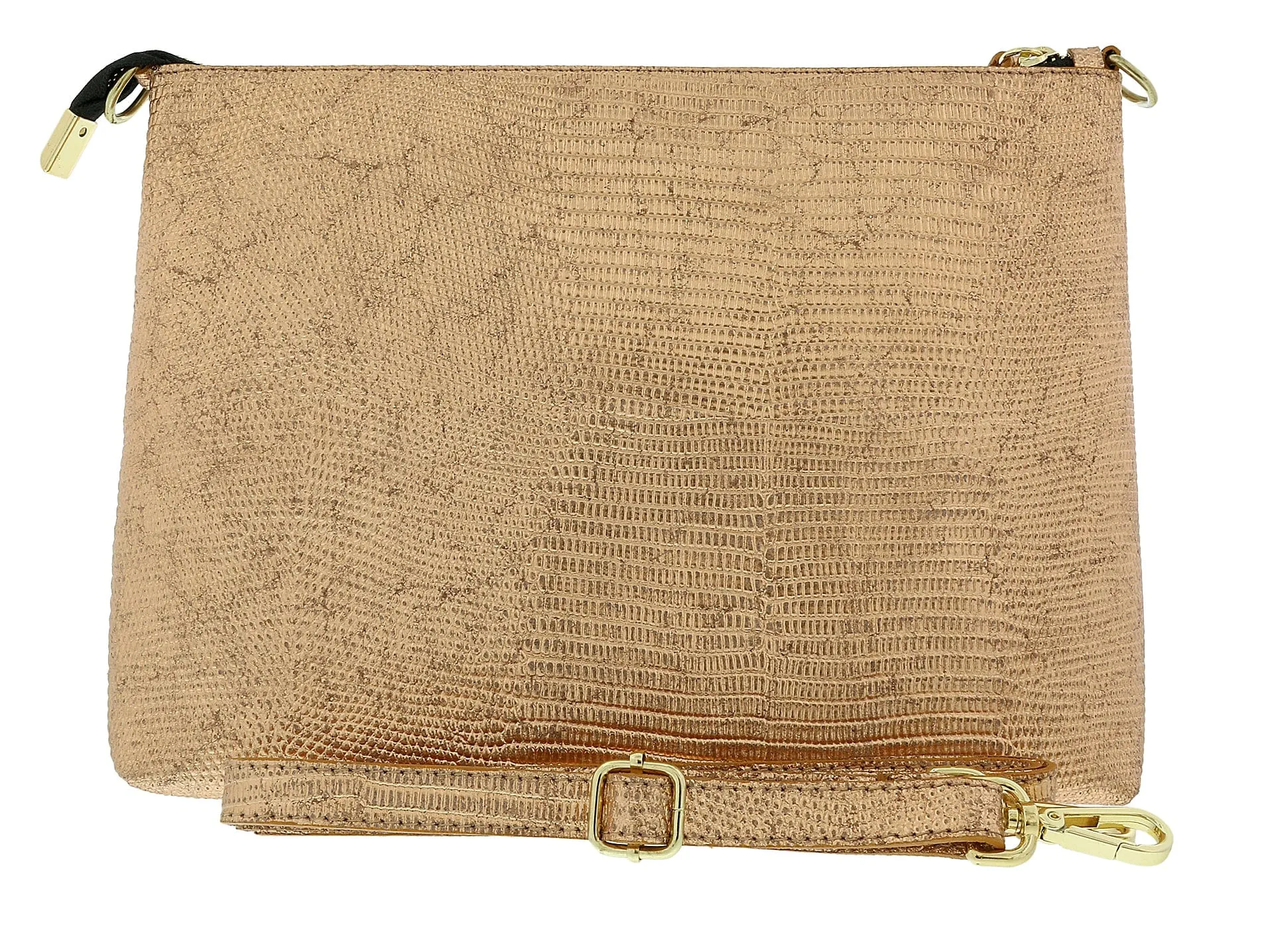 Pierre Cardin Pink Leather Simple Everyday Small Clutch Crossbody Pouch