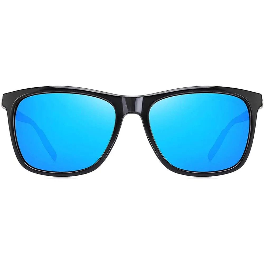 Polarized Aluminum Sunglasses Vintage Square Frame Sun Glasses For Men/Women - Hershey