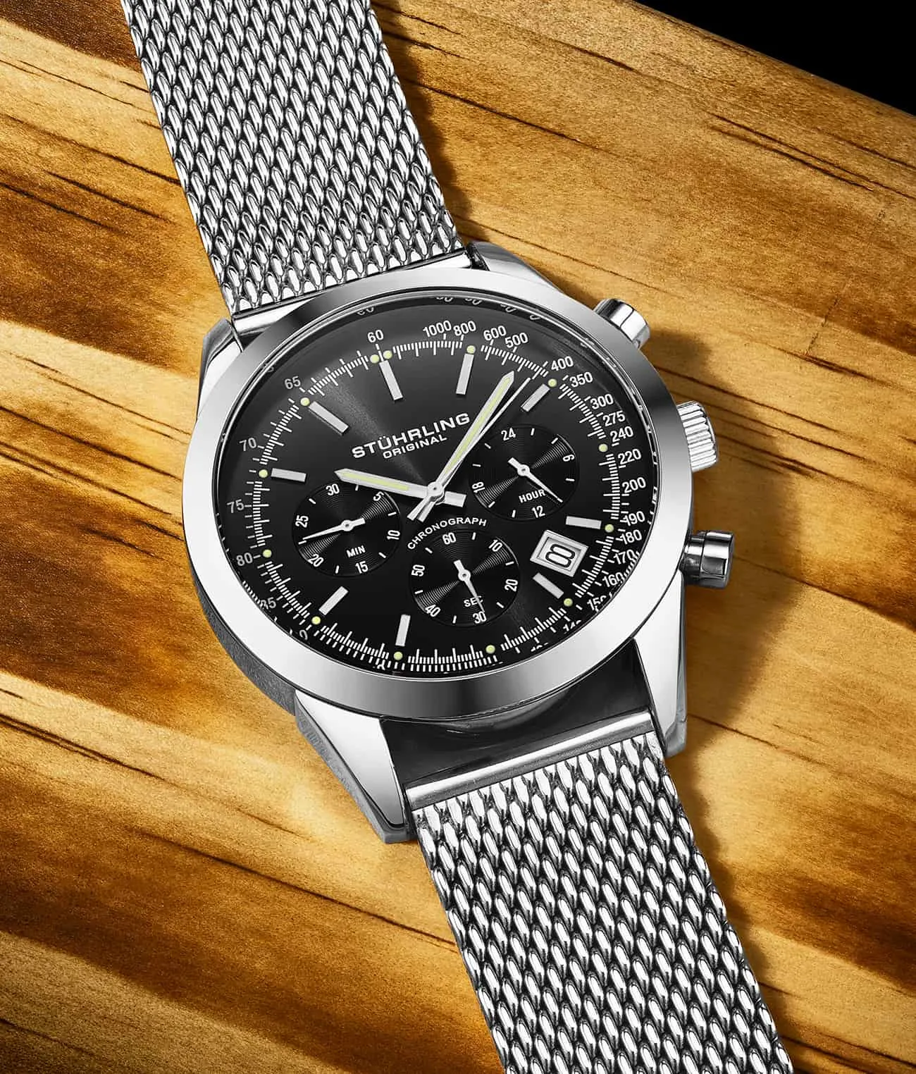 Preston 3975 Quartz 44mm Chronograph