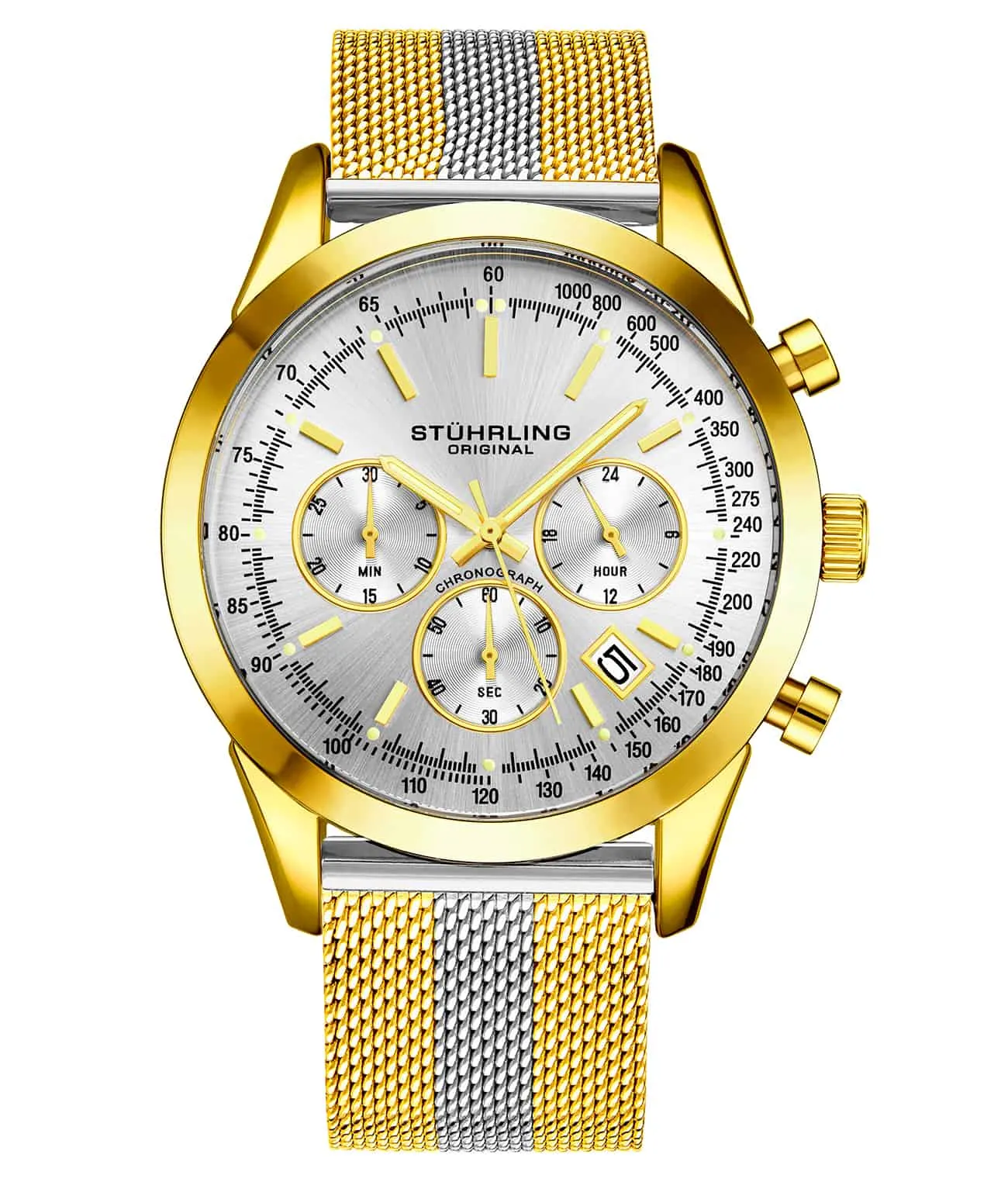 Preston 3975 Quartz 44mm Chronograph