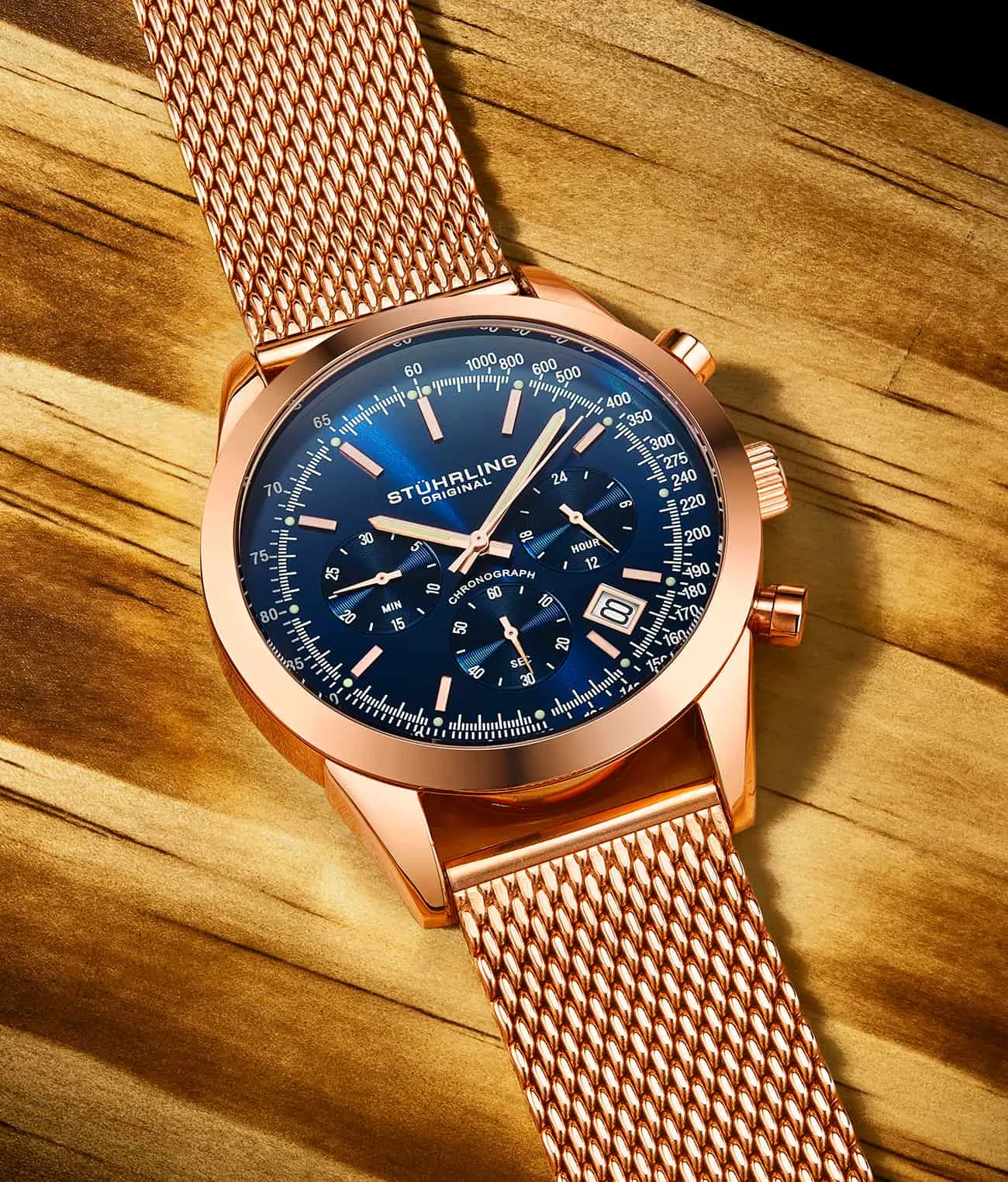 Preston 3975 Quartz 44mm Chronograph