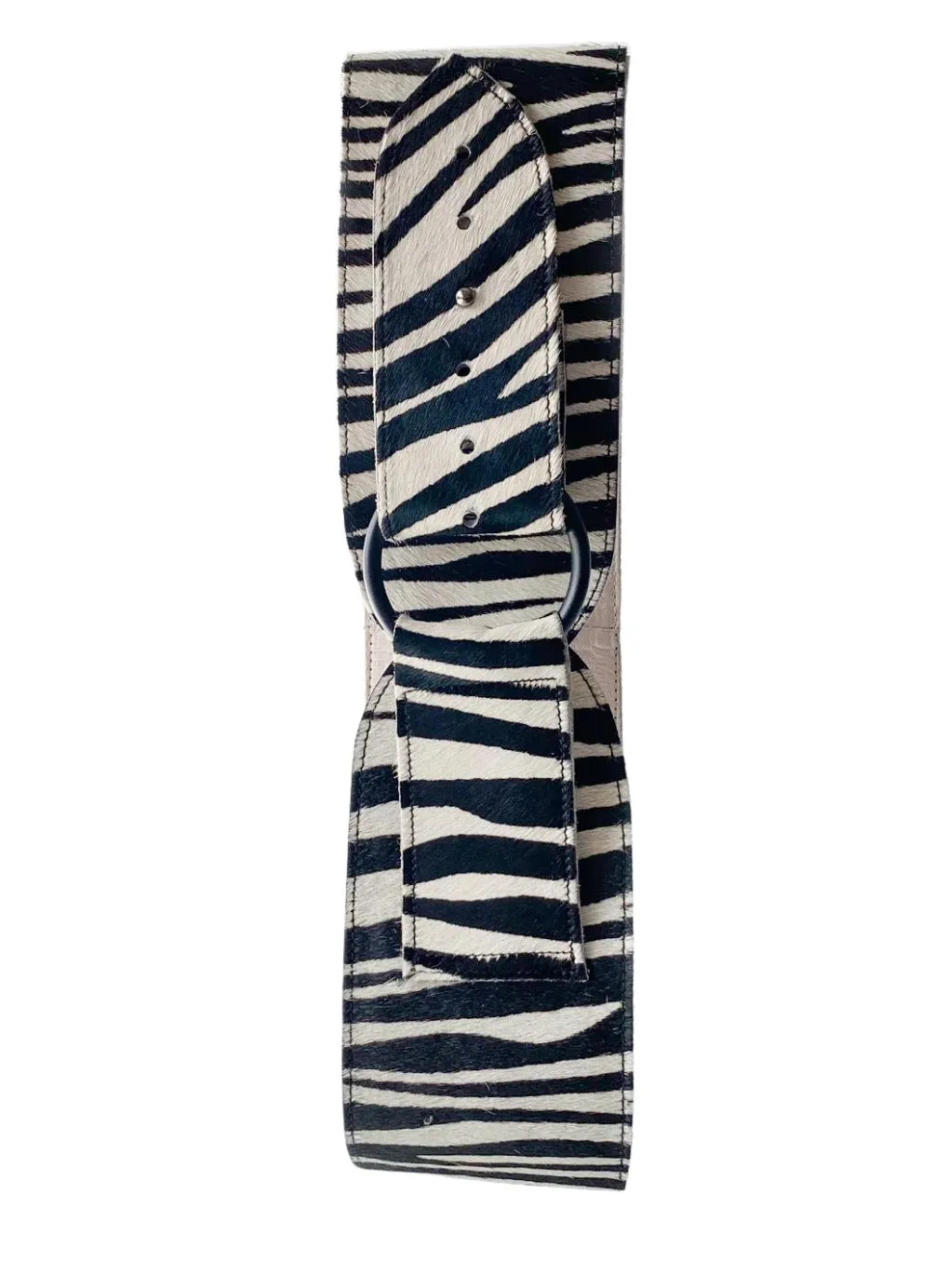 Print Texture Leather Belt