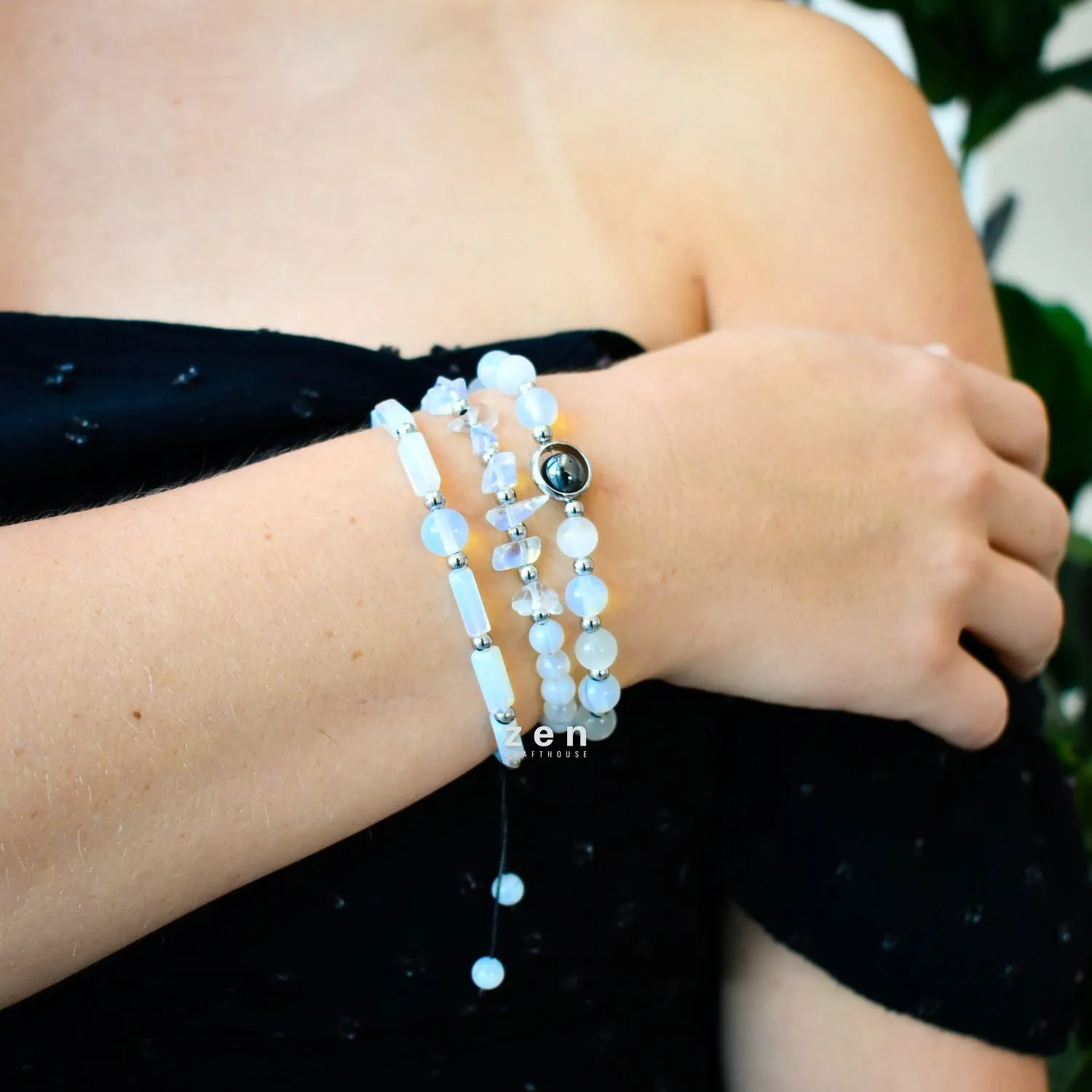 "Calming The Overactive Mind" Opal Bracelet Set