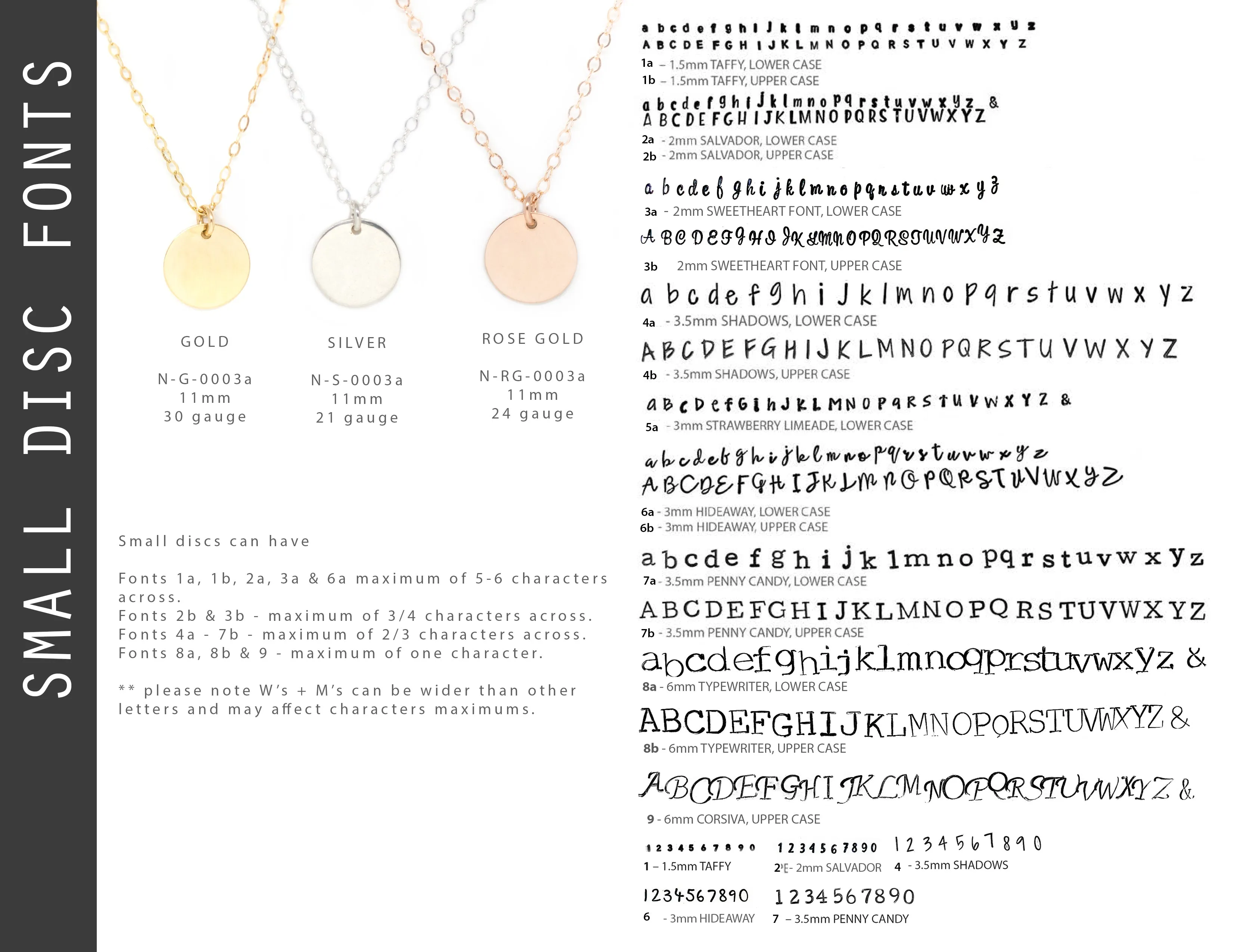 "love" Small Disc Necklace