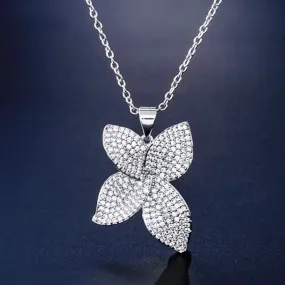"Zinnia" - Cubic Zirconia Bridal Necklace - Available in Silver, Rose Gold and Yellow Gold