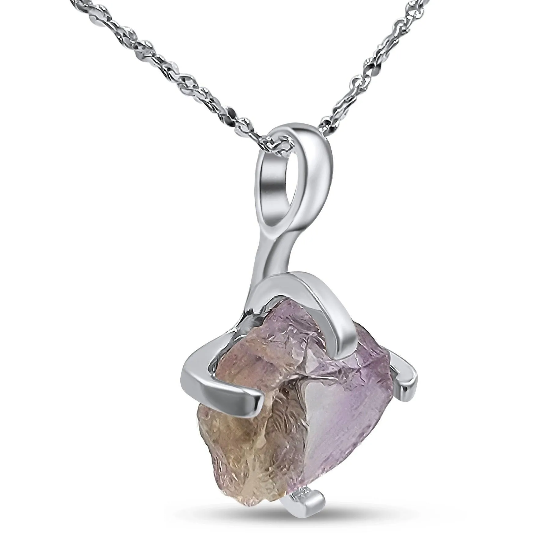Raw Ametrine Dainty Necklace