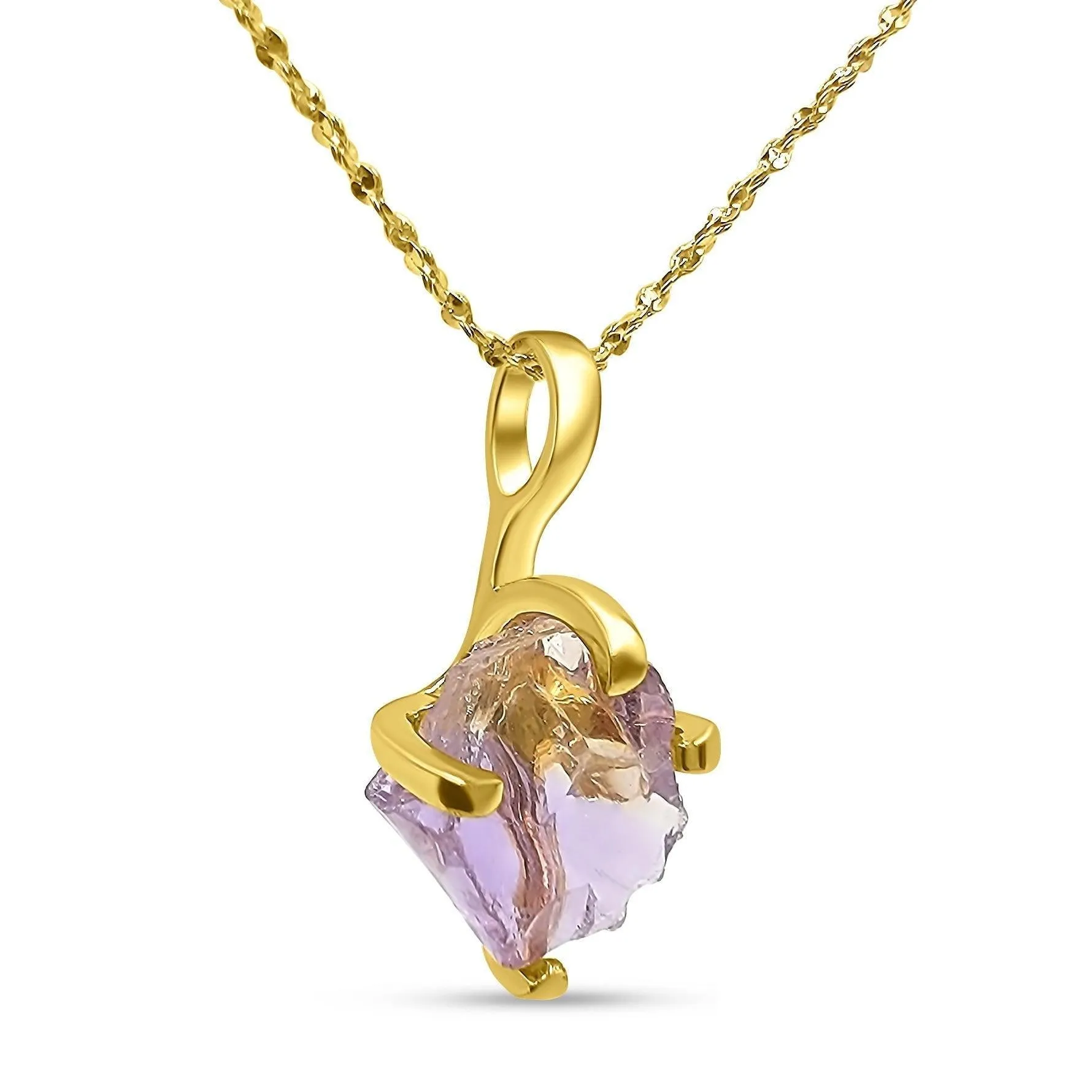 Raw Ametrine Dainty Necklace