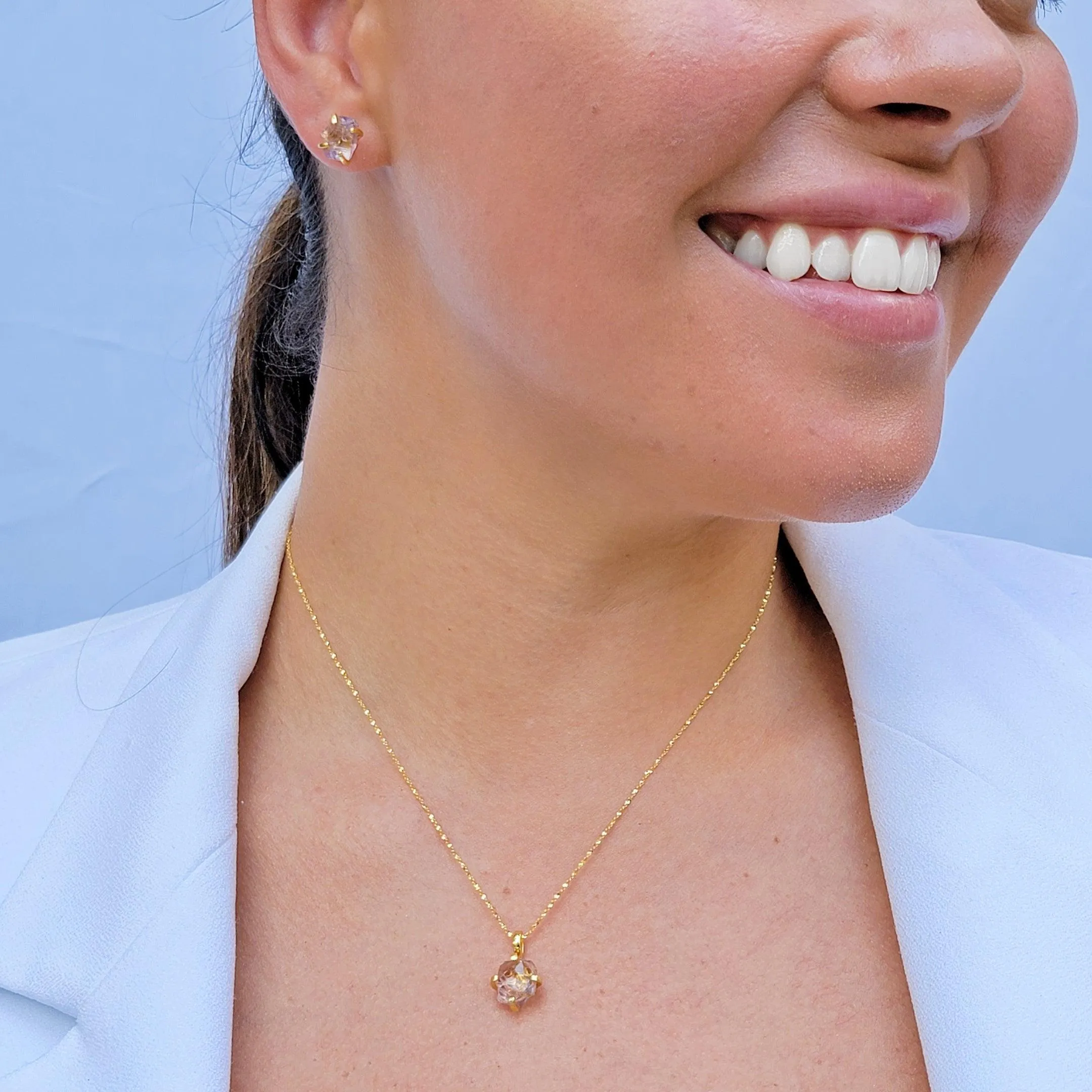 Raw Ametrine Dainty Necklace
