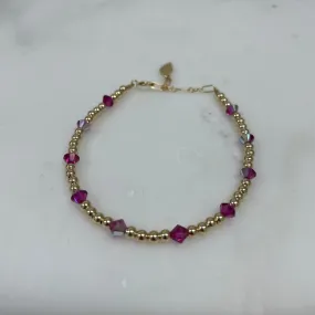 Red Crystal Opal Bracelet