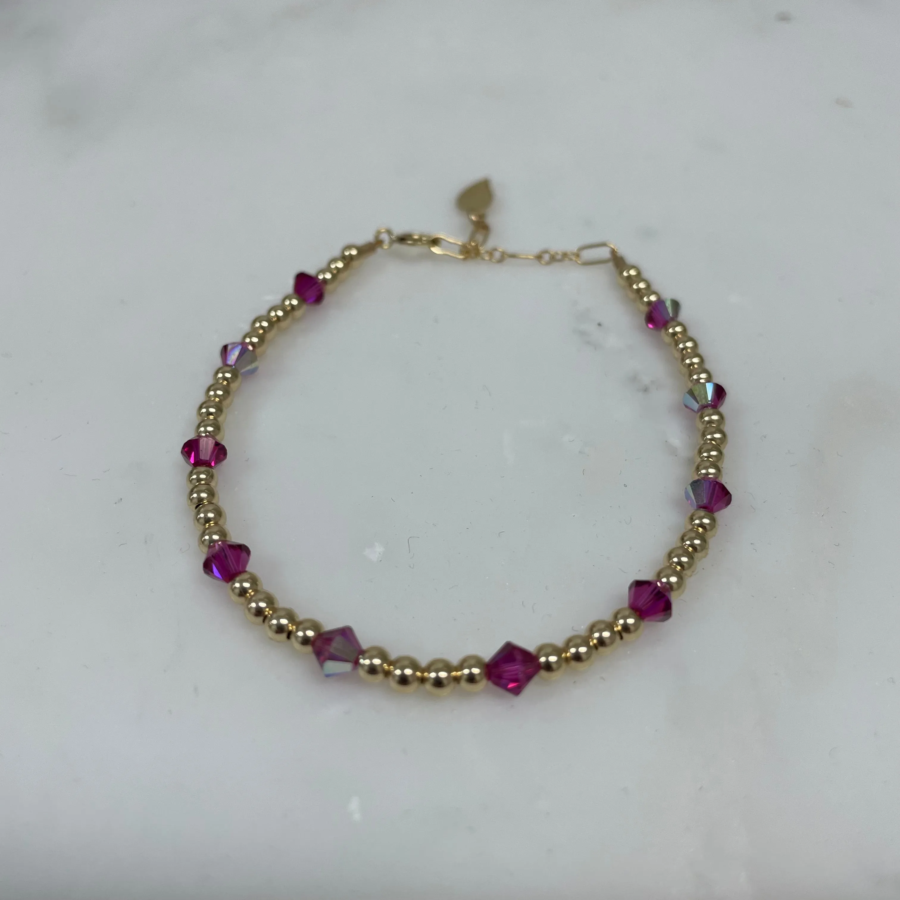 Red Crystal Opal Bracelet
