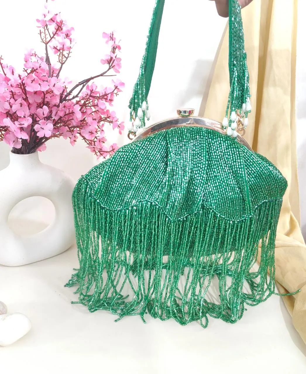 Rihana inspired tasssel clutches