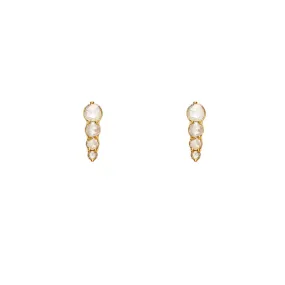 Rose Cut Diamonds Drop Earrings