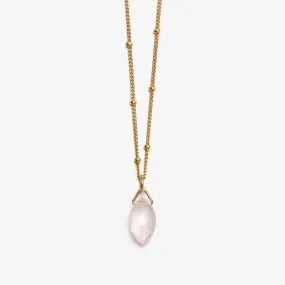 Rose Quartz Crystal Necklace