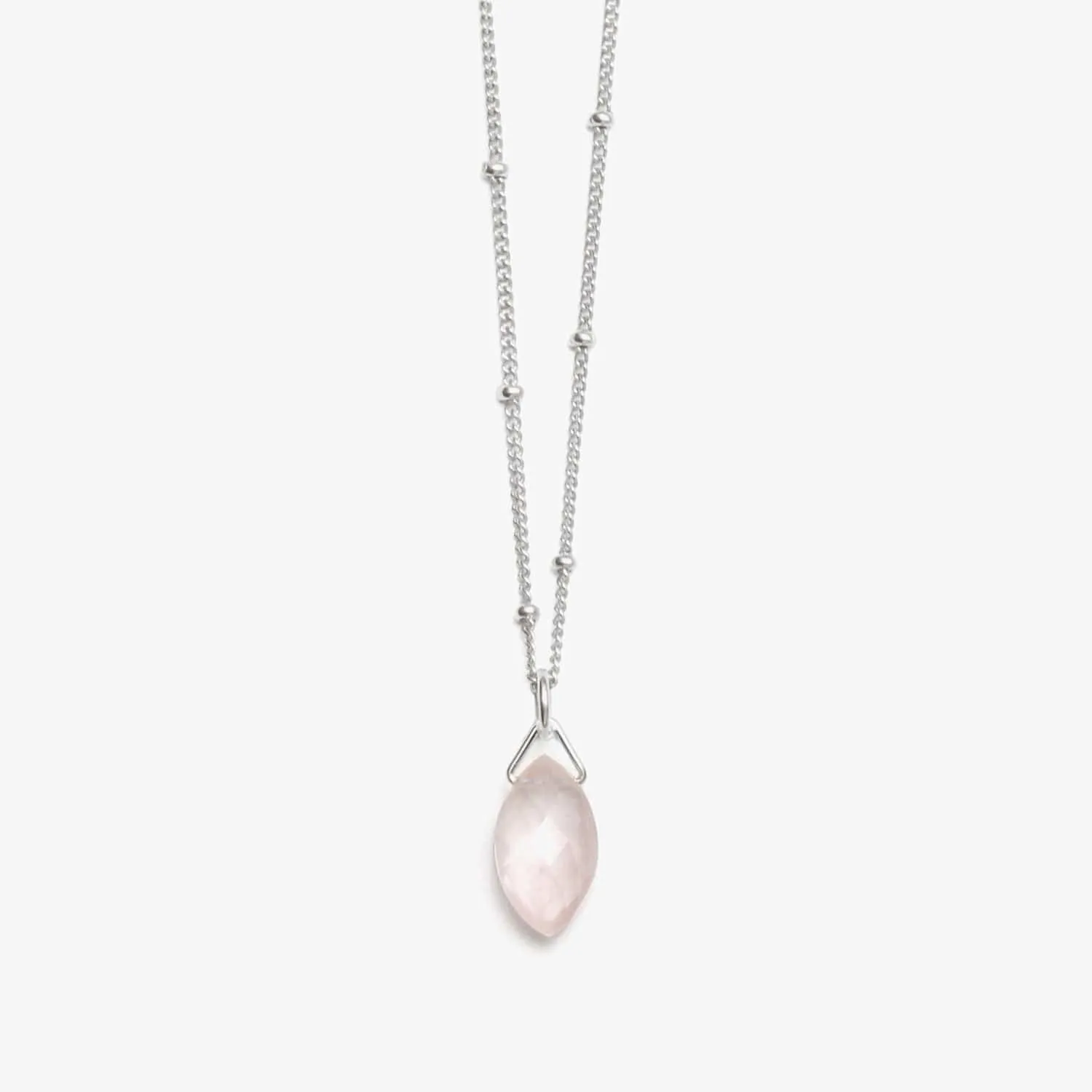 Rose Quartz Crystal Necklace