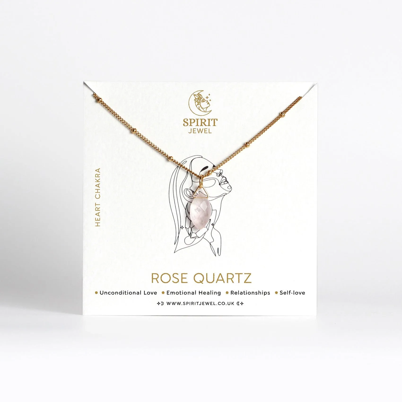 Rose Quartz Crystal Necklace