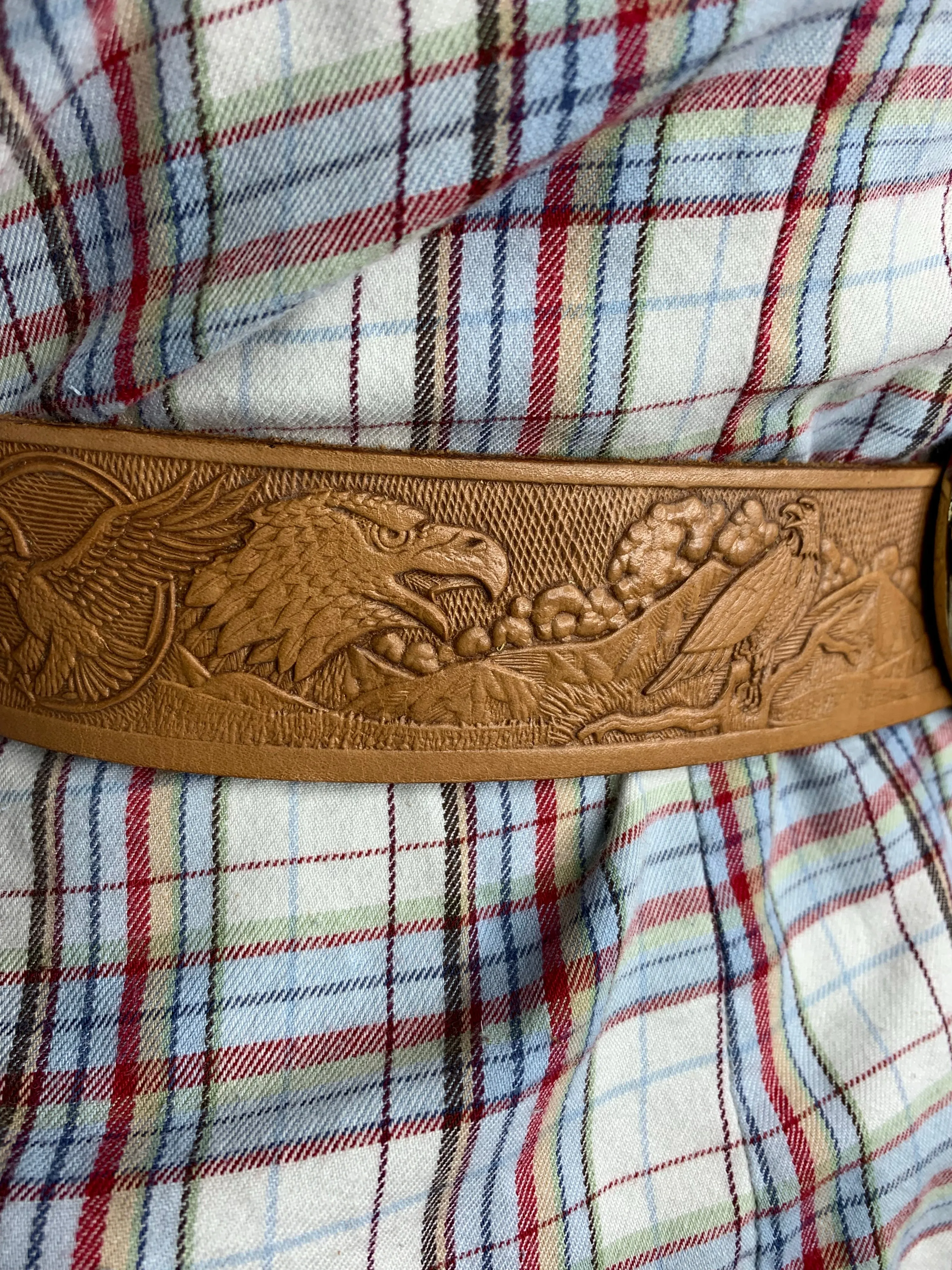 “Sandy” Vintage Western Snap-Back Belt