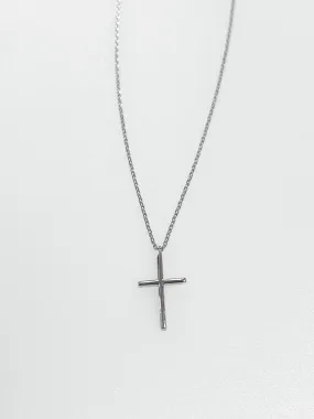 Sarah - Dainty Cross Necklace (Silver)