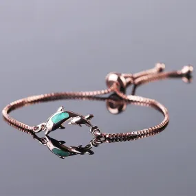 Save Ocean Animals Jewelry | Opal Dolphin Bracelet