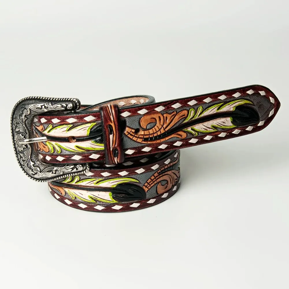 Sawatch Range Hand Tooled Leather Belt