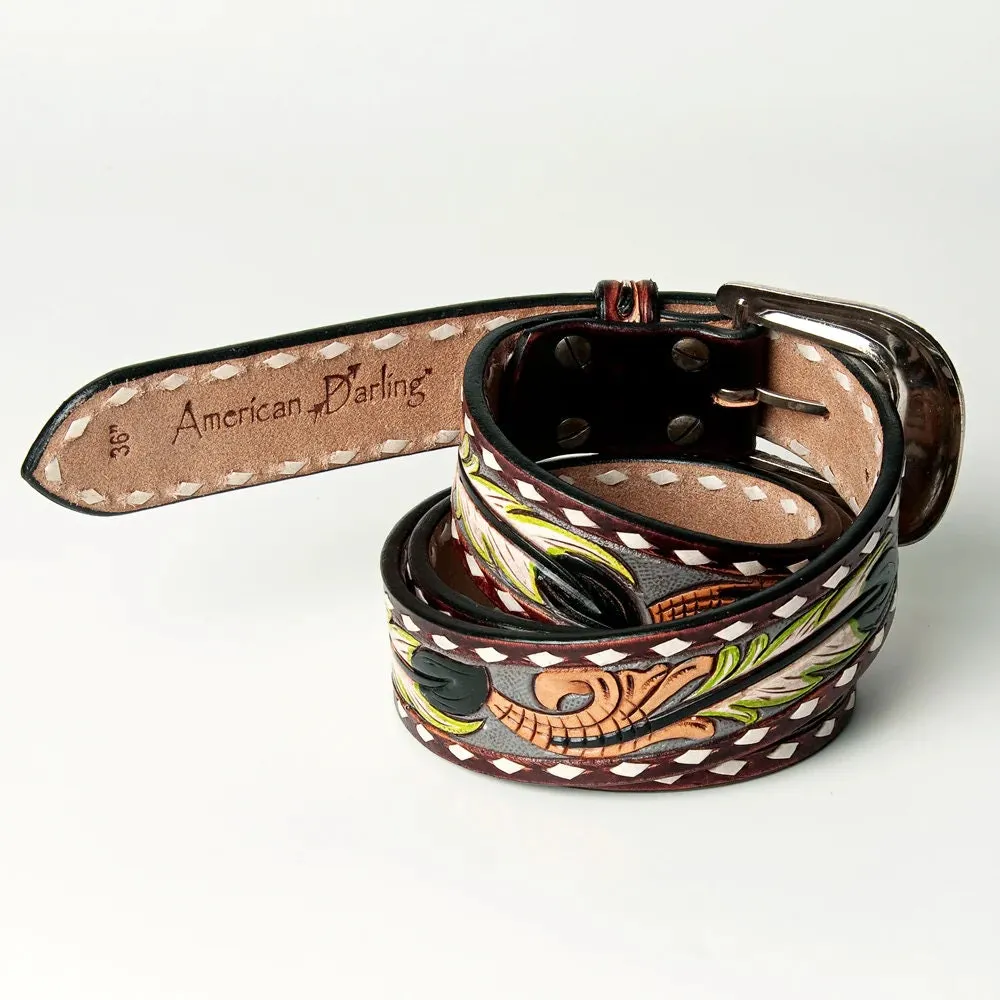 Sawatch Range Hand Tooled Leather Belt