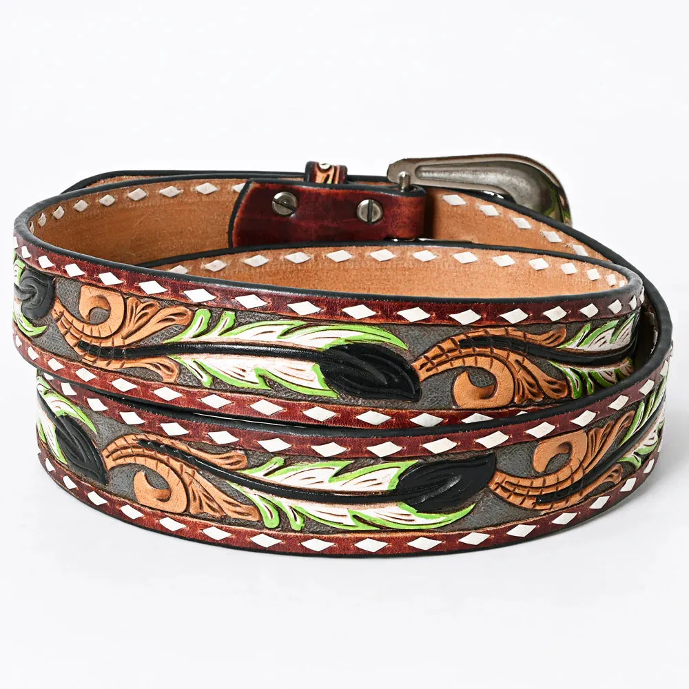 Sawatch Range Hand Tooled Leather Belt
