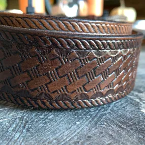 “Scott” Vintage Western Snap-Back Belt