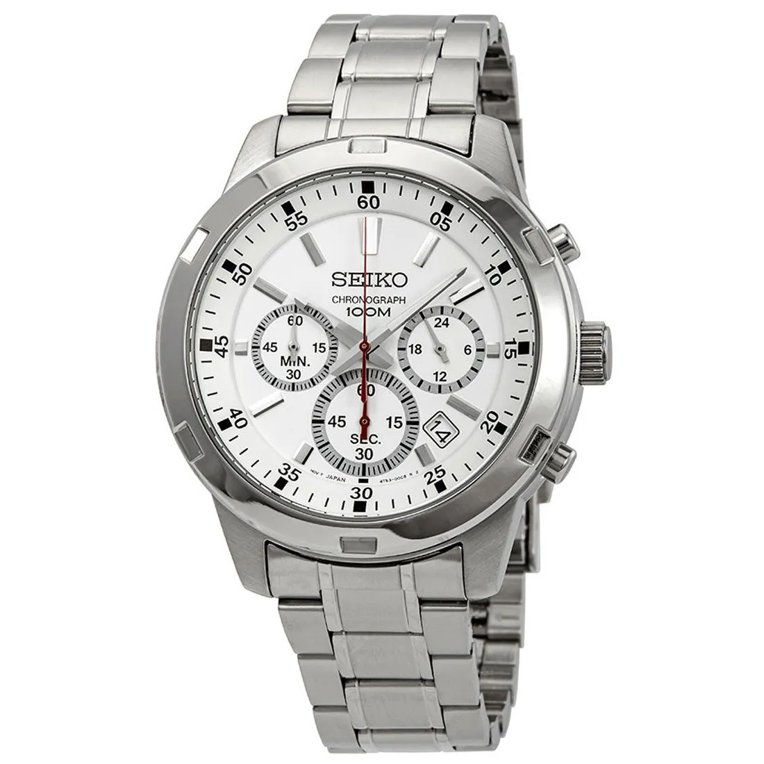 Seiko Mens Silver Chronograph Watch SKS601P