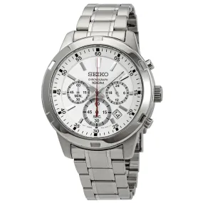 Seiko Mens Silver Chronograph Watch SKS601P