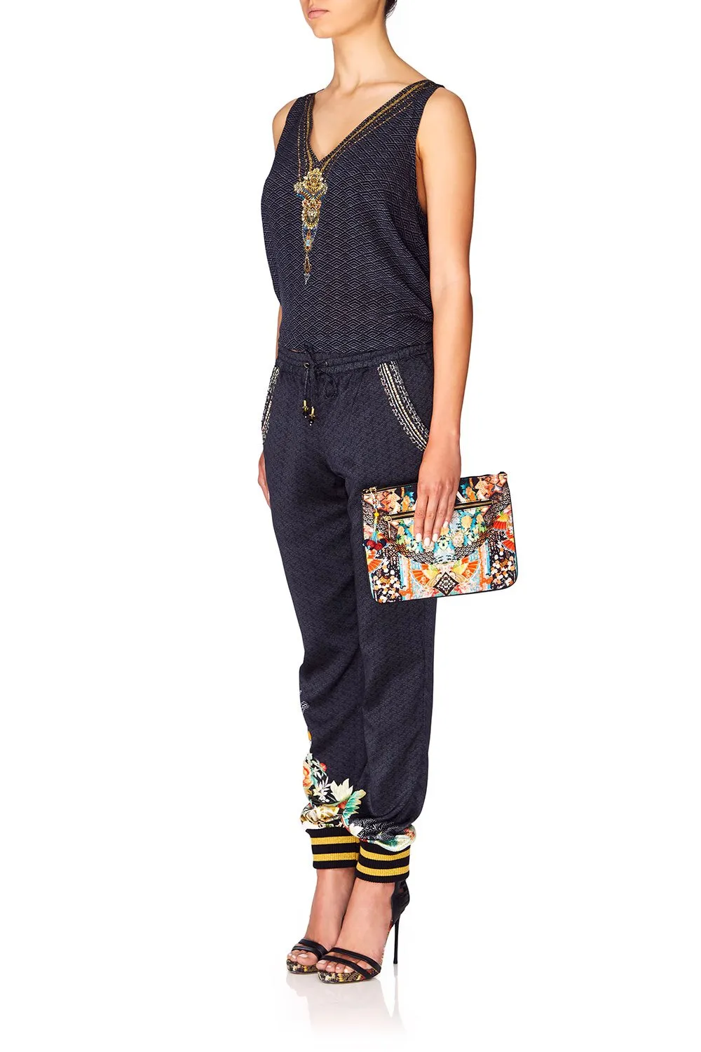 SMALL CANVAS CLUTCH GALAXY GIRL