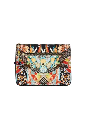 SMALL CANVAS CLUTCH GALAXY GIRL