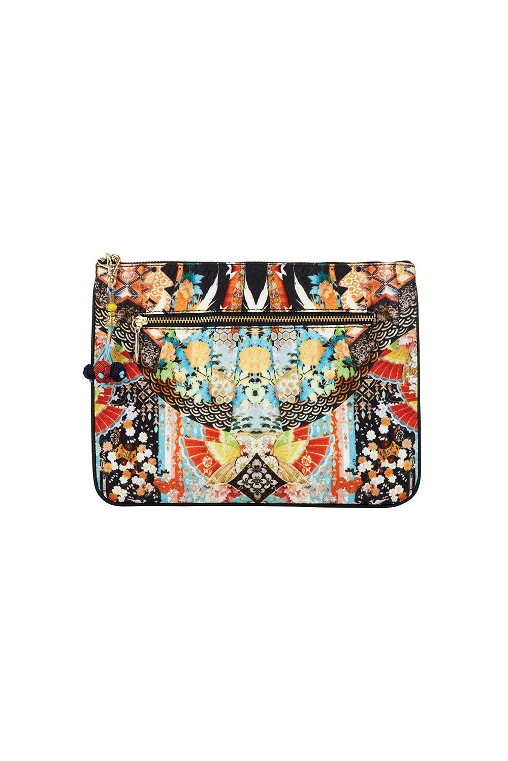SMALL CANVAS CLUTCH GALAXY GIRL