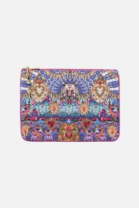 SMALL CANVAS CLUTCH LUCKY CHARMS