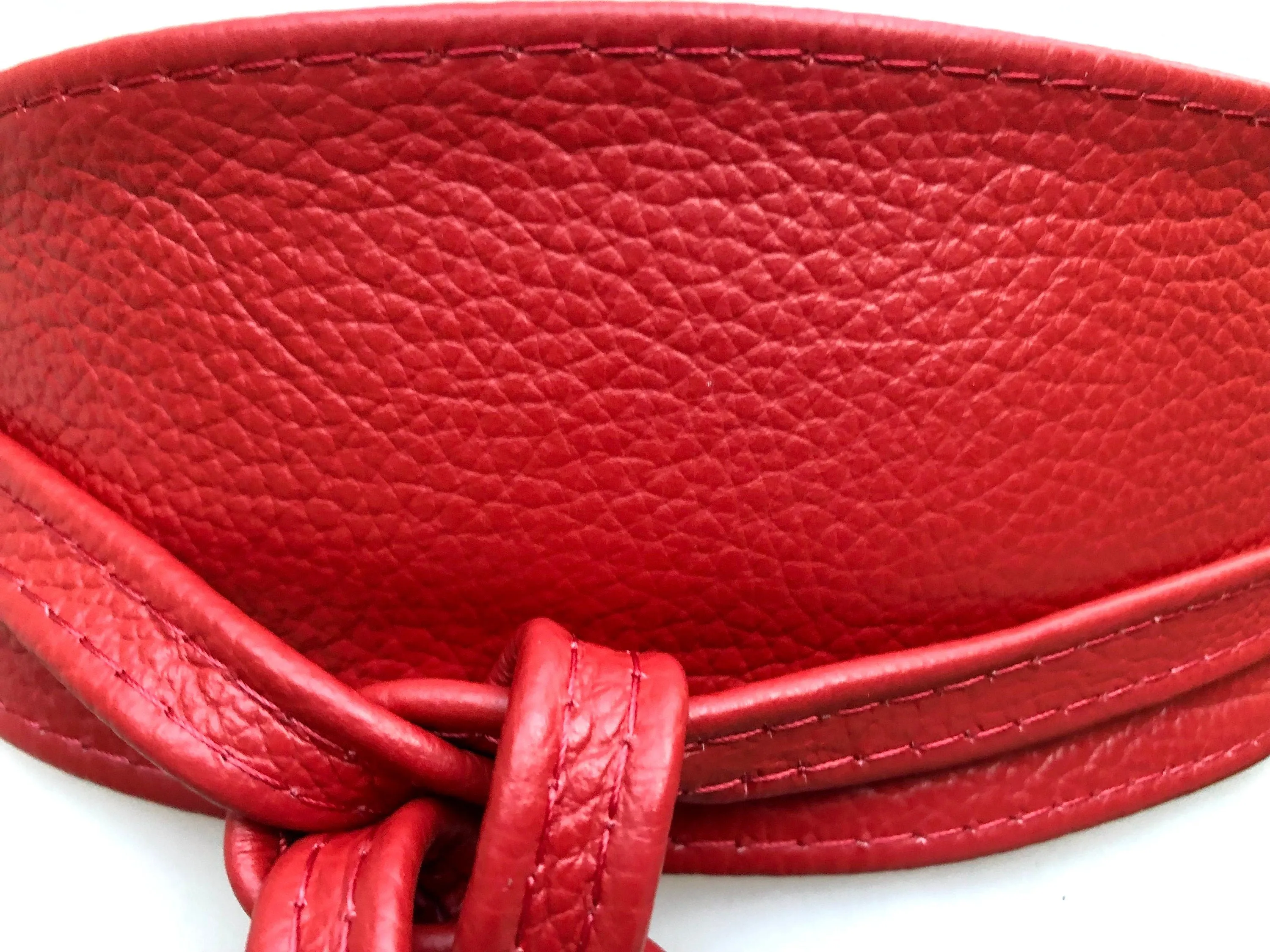 Special listing for Brittney. Obi belt in soft leather. Wrap belt in terracotta RED. Waist belt, dress belt. Wraparound boho leather belt. Genuine leather