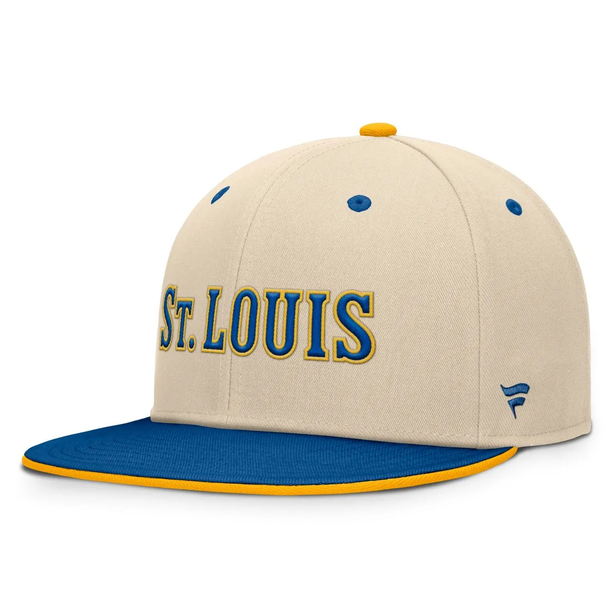 ST. LOUIS BLUES FANATICS AP PATCH WINTER CLASSIC SNAPBACK HAT- BEIGE