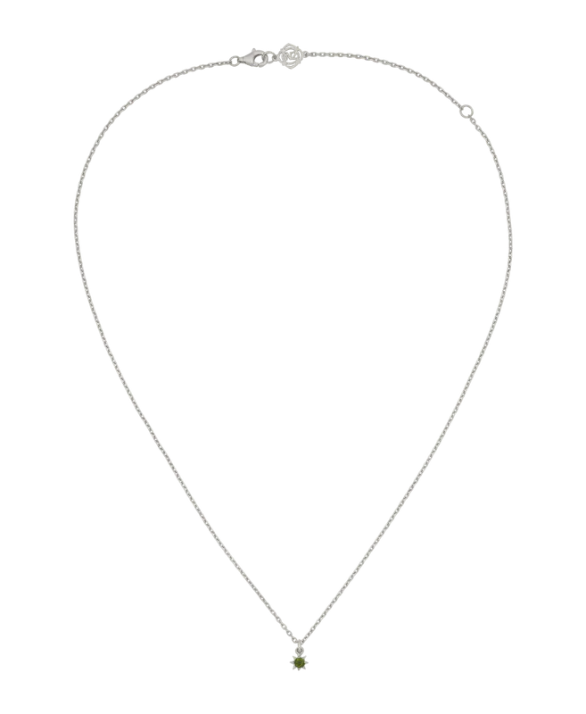 Stella Necklace | Sterling Silver | Chrome Diopside