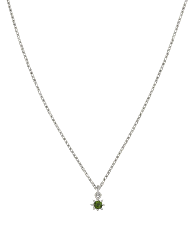 Stella Necklace | Sterling Silver | Chrome Diopside