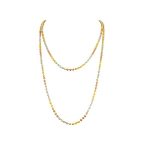 Stella Tricolor Necklace, Sterling Silver