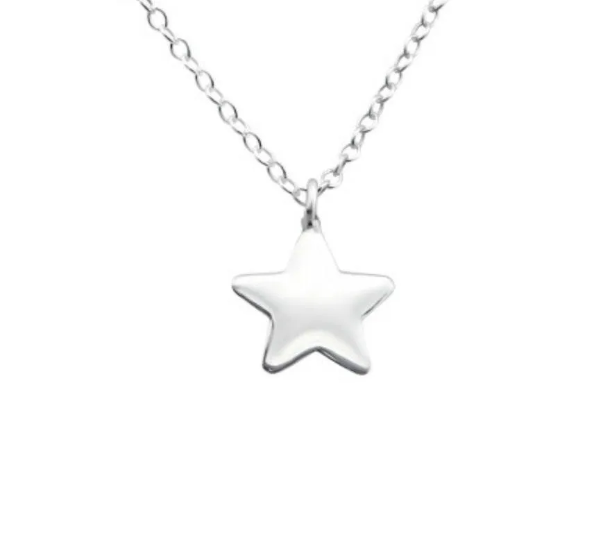 Sterling Silver Star Pendant Necklace - Elegant Jewelry for Women