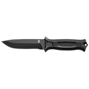 Strongarm Sheath Knife - Black, Plain Edge