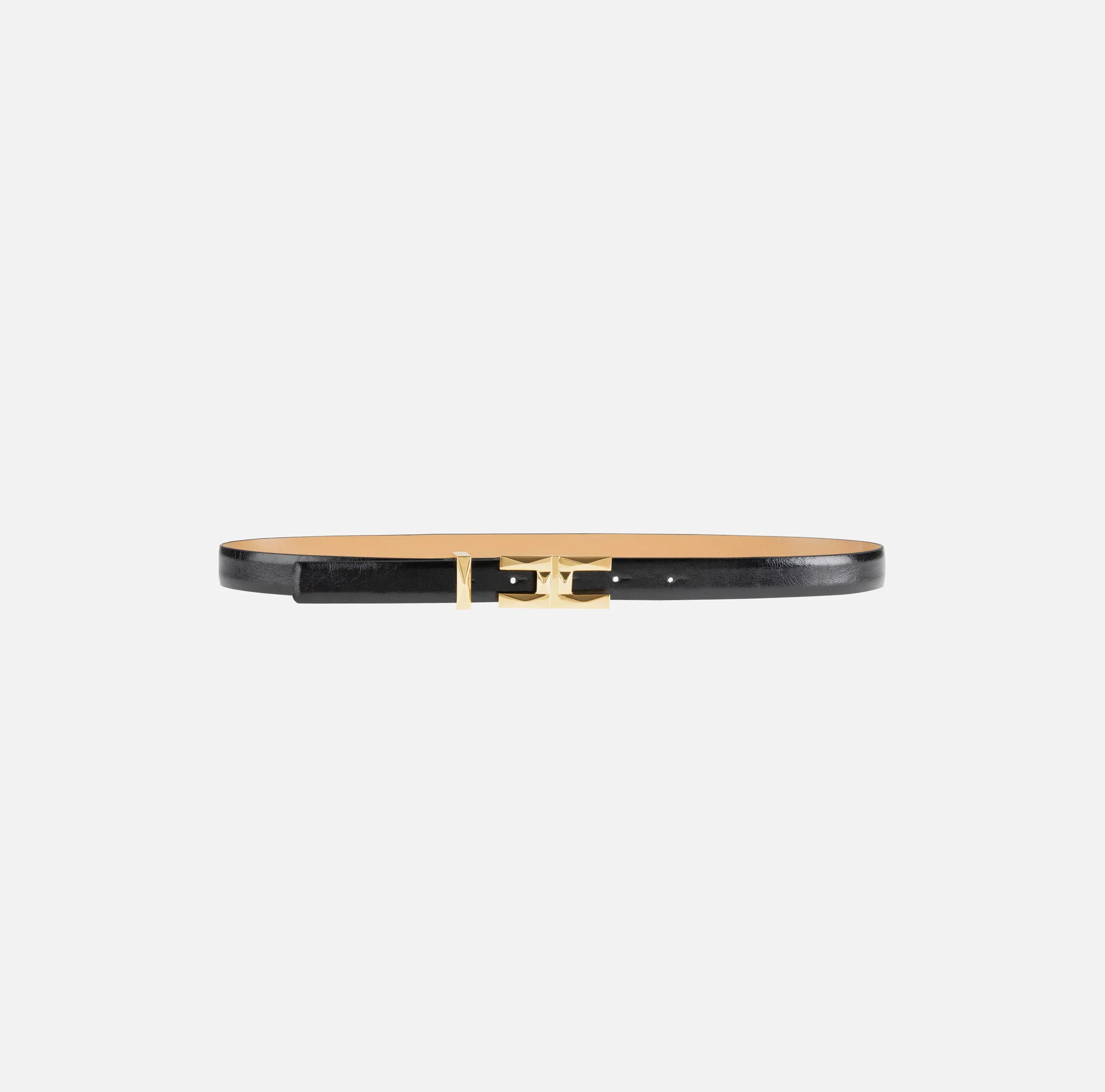 Synthetic material belt with 3D logo