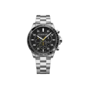 Tango 300 Men's Quartz Chronograph Black Steel Watch - 8570-ST2-05207