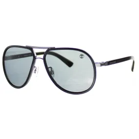 Timberland Splitrock Mixed-Media Mens Black Aviator Sunglasses
