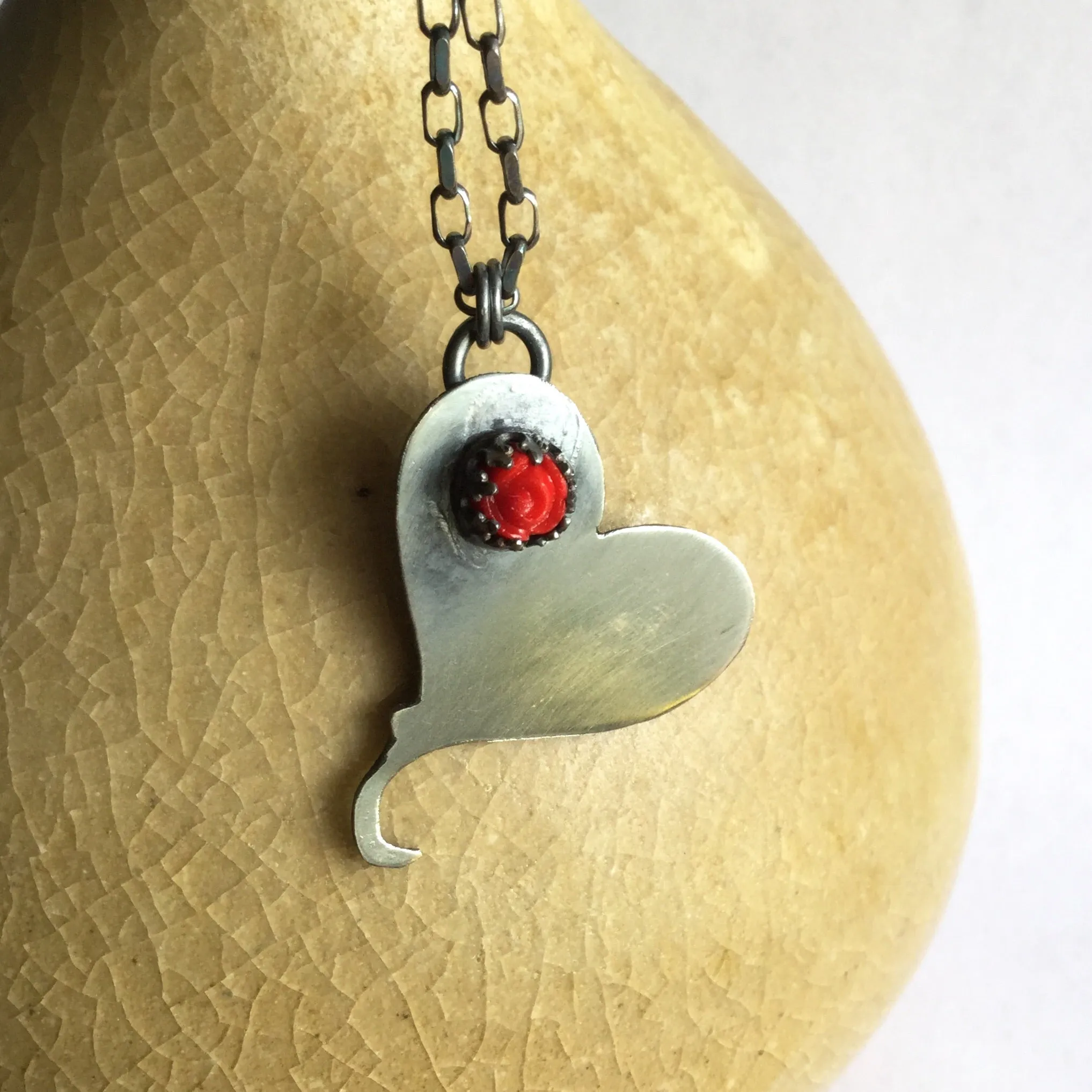 Tipsy Heart with Rose