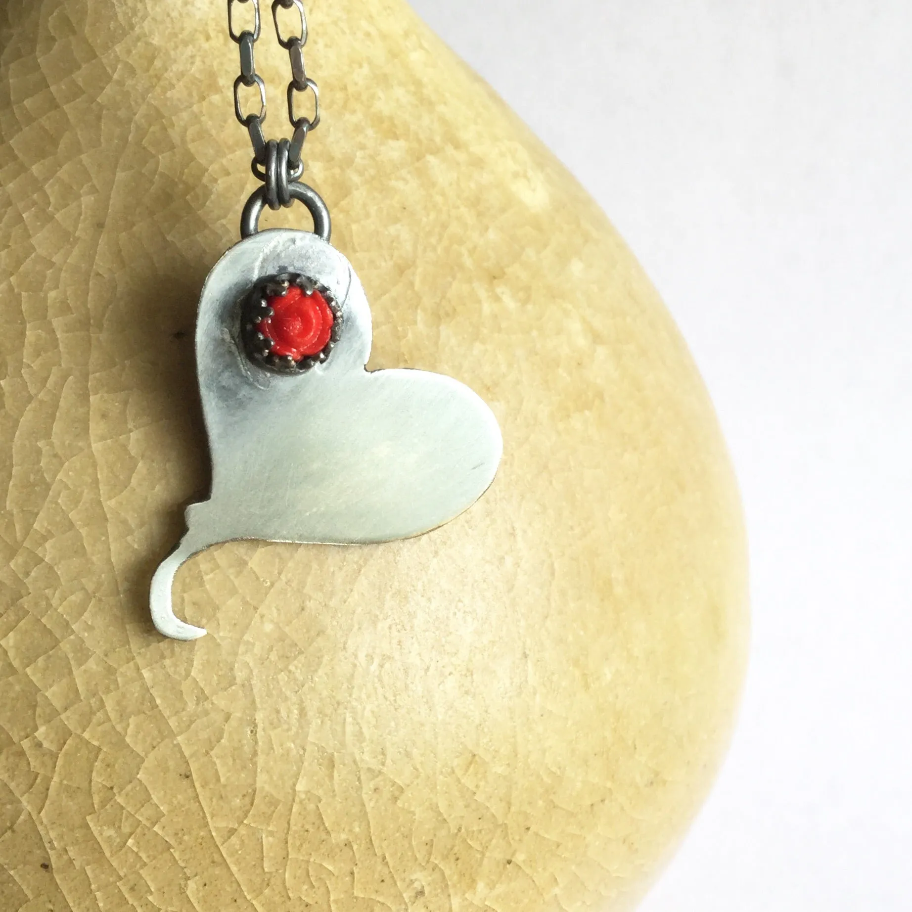 Tipsy Heart with Rose