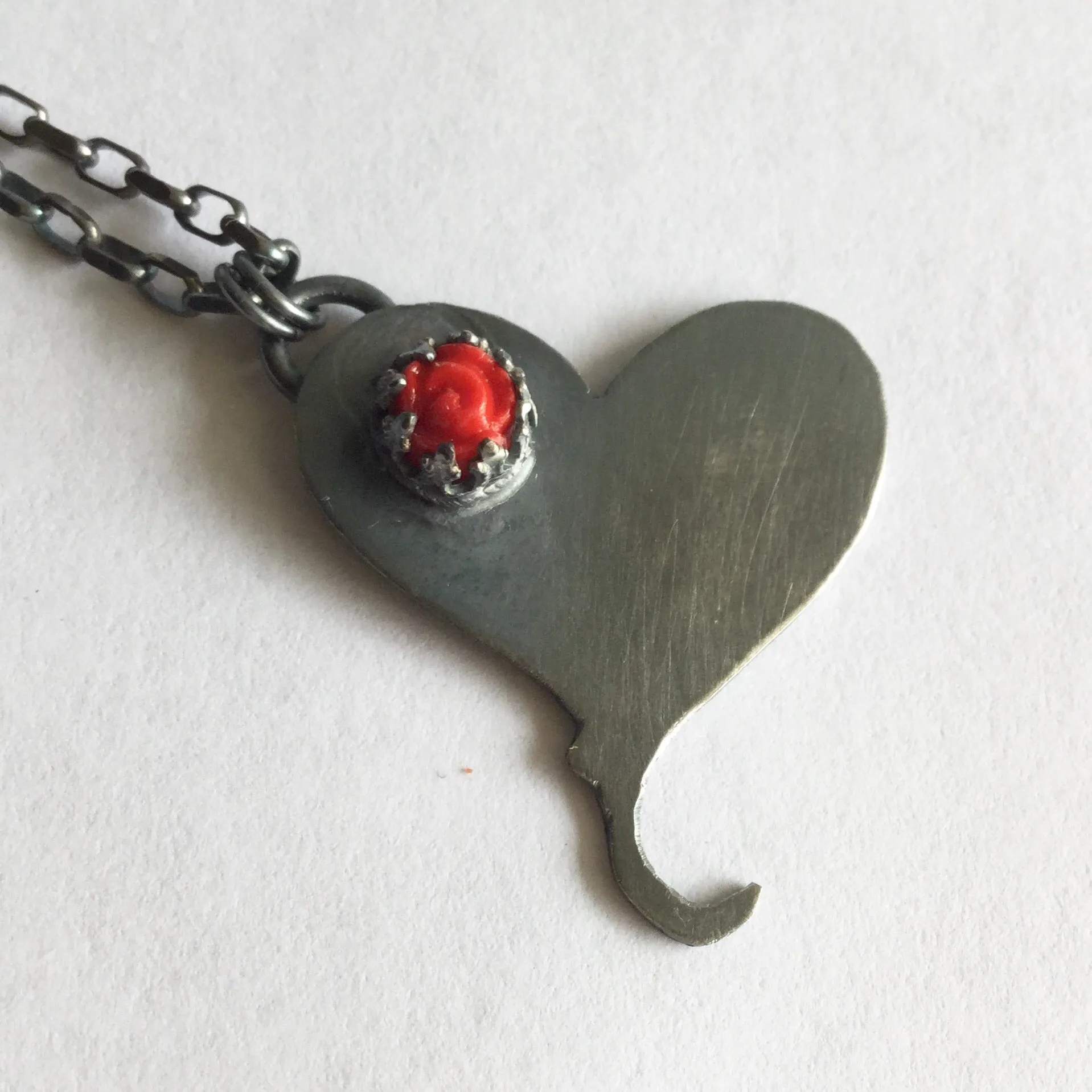 Tipsy Heart with Rose